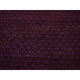 Shahbanu Rugs Hand-Knotted Overdyed Sarouk Mir Worn Pure Wool Oriental Rug (3'4" x 10'1") - 3'4" x 10'1"