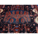 Shahbanu Rugs Hand Knotted Persian Nahavand Full Pile Wide Runner Rug (4'8" x 9'10") - 4'8" x 9'10"