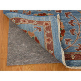 Shahbanu Rugs Hand-Knotted Peshawar with Suzani Design Pure Wool Oriental Rug (9'3" x 12'0") - 9'3" x 12'0"