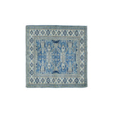 Shahbanu Rugs Hand-Knotted Pure Wool Vintage Look Kazak Oriental Rug (2'1" x 3'0") - 2'1" x 3'0"
