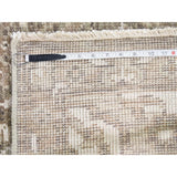 Shahbanu Rugs Hand-Knotted Turkish Knot Oushak Cropped Thin Pure Wool Oriental Rug (7'10" x 9'10") - 7'10" x 9'10"