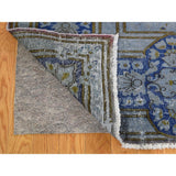 Shahbanu Rugs Hand-Knotted Vintage Kerman Pure Wool Low Sheared Oriental Rug (8'6" x 11'10") - 8'6" x 11'10"
