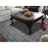 Shahbanu Rugs Hand-Knotted Vintage Kerman Pure Wool Low Sheared Oriental Rug (8'6" x 11'10") - 8'6" x 11'10"