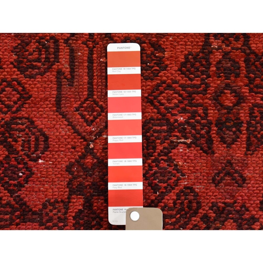 Shahbanu Rugs Hand-Knotted Vintage Overdyed Persian Malayer Oriental Rug - 6'10" x 9'8"