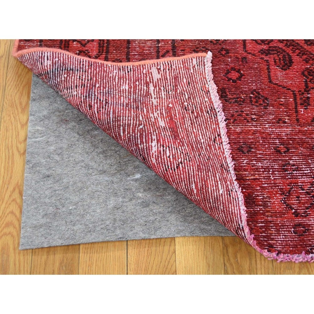 Shahbanu Rugs Hand-Knotted Vintage Overdyed Persian Malayer Oriental Rug - 6'10" x 9'8"