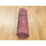 Shahbanu Rugs Hand-Knotted Vintage Overdyed Persian Malayer Oriental Rug - 6'10" x 9'8"