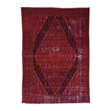 Shahbanu Rugs Hand-Knotted Vintage Overdyed Persian Malayer Oriental Rug - 6'10" x 9'8"