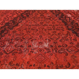 Shahbanu Rugs Hand-Knotted Vintage Overdyed Persian Malayer Oriental Rug - 6'10" x 9'8"