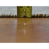 Shahbanu Rugs Hand-Knotted White Wash Vintage Kerman With Birds Worn Pile Rug (6'3" x 9'1") - 6'3" x 9'1"