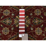 Shahbanu Rugs Hand Knotted Wool and Silk Hereke Design 300 Kpsi Runner Rug (2'10" x 12'6") - 2'10" x 12'6"