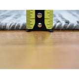 Shahbanu Rugs Hand Spun Gray Undyed Natural Wool Modern Runner Oriental Hand-Knotted Rug (2'6" x 8'2") - 2'6" x 8'2"