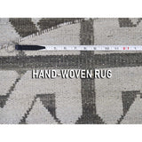 Shahbanu Rugs Hand Woven Flat Weave Pure Wool Reversible Round Kilim Oriental Rug (8'0" x 8'0") - 8'0" x 8'0"
