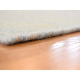 Shahbanu Rugs Hand-Woven Pure Wool Sky Blue Reversible Kilim Flat Weave Rug - 5'0" x 7'0"
