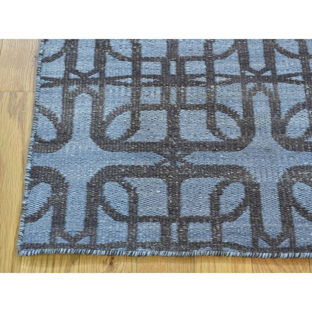 Shahbanu Rugs Hand Woven Reversible Kilim Flat Weave Pure Wool Runner Rug (2'5" x 7'10") - 2'5" x 7'10"