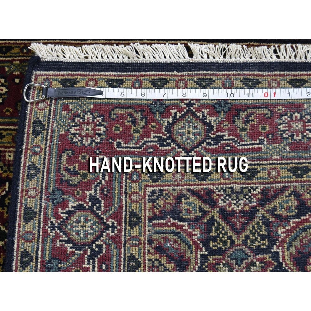 Shahbanu Rugs Herati Fish Design 175 KPSI Hand-Knotted Wool And Silk Oriental Rug (3'2" x 5'2") - 3'2" x 5'2"