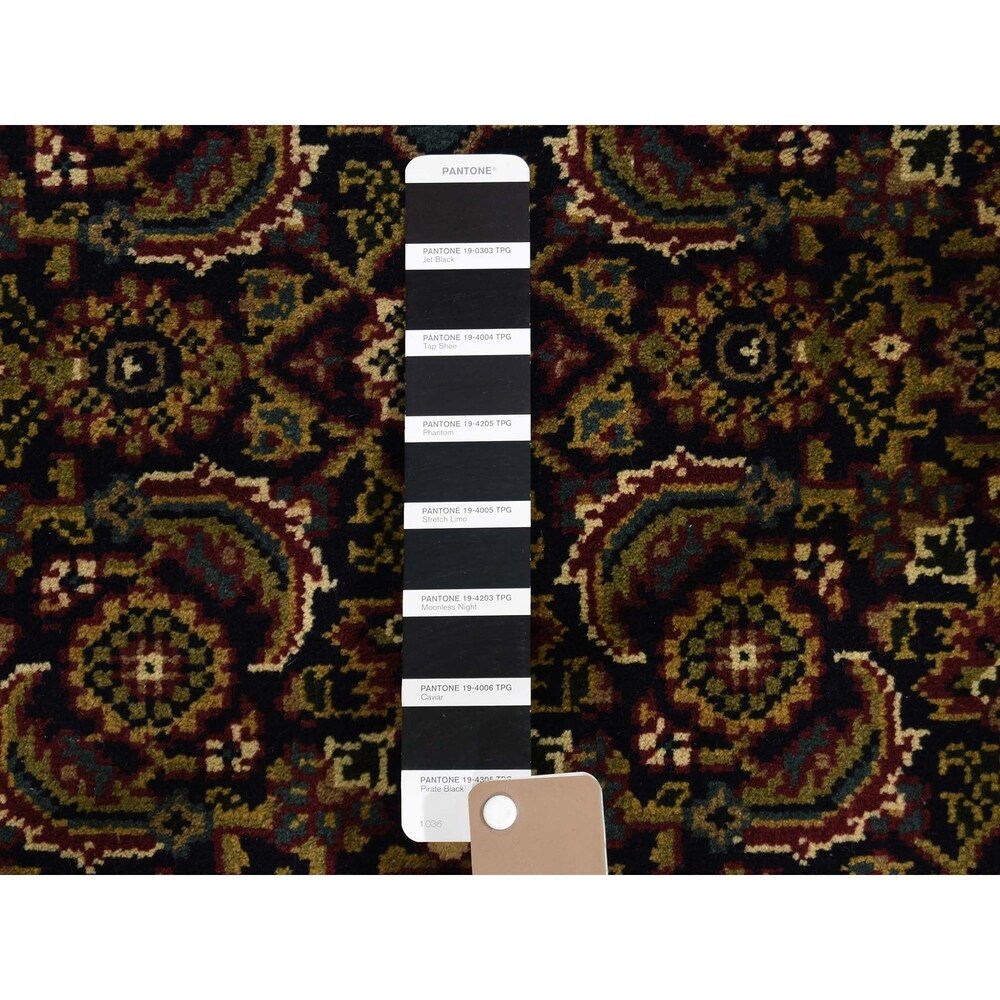 Shahbanu Rugs Herati Fish Design 175 KPSI Hand-Knotted Wool And Silk Oriental Rug (3'2" x 5'2") - 3'2" x 5'2"