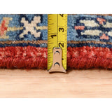 Shahbanu Rugs Heriz with All Over Design Charcoal Black Pure Wool Natural Dyes Hand Knotted Oriental Rug (7'10" x 10'0")