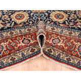 Shahbanu Rugs Heriz with All Over Design Charcoal Black Pure Wool Natural Dyes Hand Knotted Oriental Rug (7'10" x 10'0")