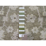 Shahbanu Rugs Indo Oushak Pure Wool Hand-Knotted Runner Oriental Rug (3'2" x 9'9") - 3'2" x 9'9"