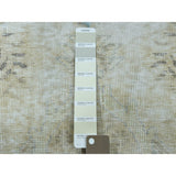 Shahbanu Rugs Ivory Vintage White Wash Tabriz Worn Wool Hand-Knotted Oriental Rug (9'6" x 13'0") - 9'6" x 13'0"