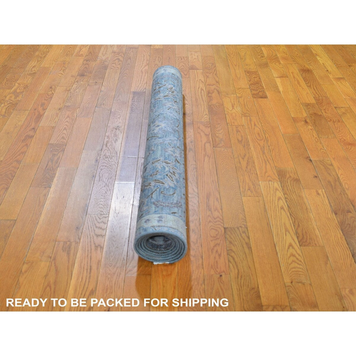 Shahbanu Rugs Light Green Pure Silk With Textured Wool Mughal Design Hand Knotted Oriental Rug (8'2" x 10'2") - 8'2" x 10'2"