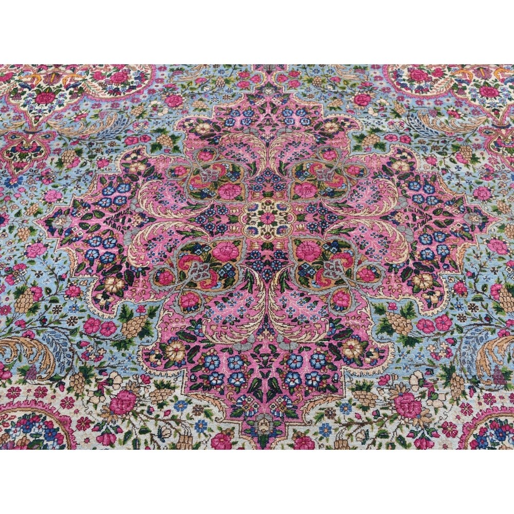 Shahbanu Rugs Mansion Size Antique Persian Lavar Kerman Mint Condition Rug (14'7" x 23'0") - 14'7" x 23'0"
