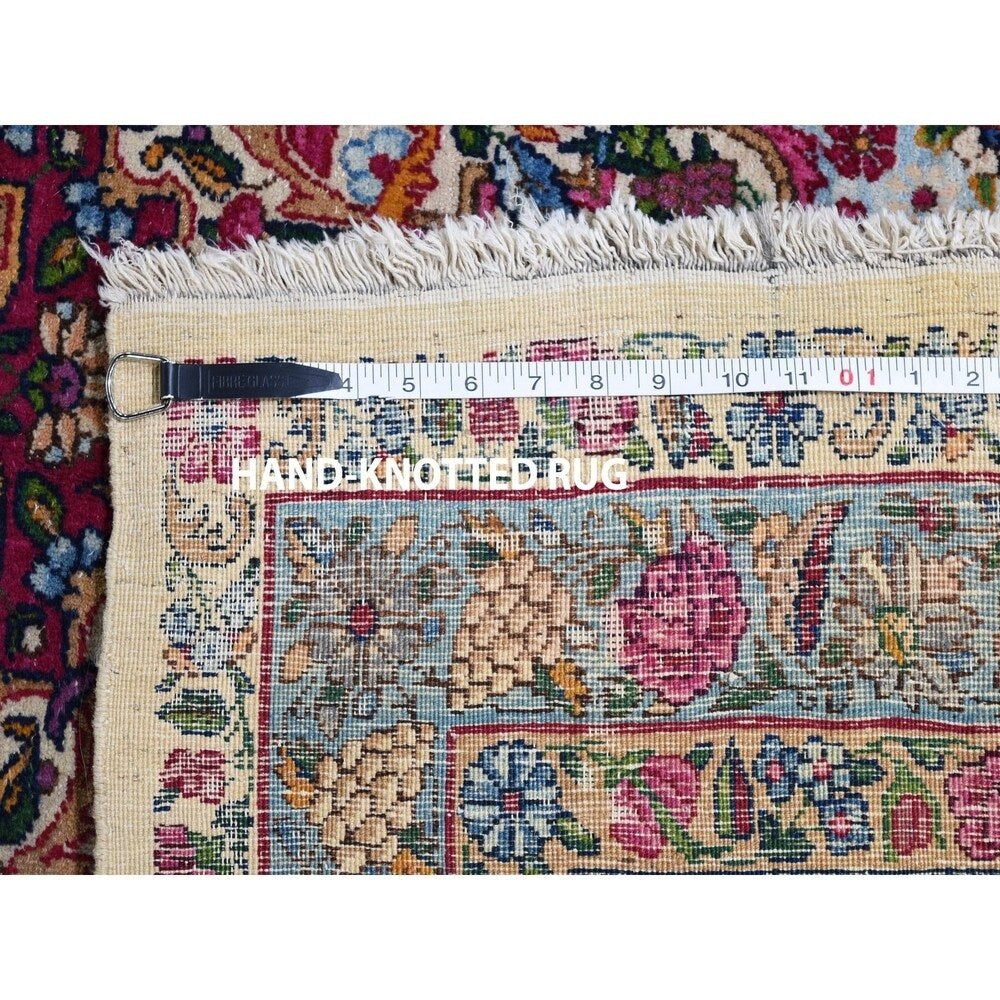Shahbanu Rugs Mansion Size Antique Persian Lavar Kerman Mint Condition Rug (14'7" x 23'0") - 14'7" x 23'0"