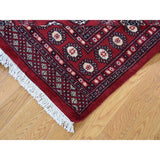 Shahbanu Rugs Mori Bokara Elephant Feet Design Hand-Knotted Pure Wool Oriental Rug (4'7" x 7'2") - 4'7" x 7'2"