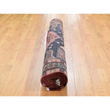 Shahbanu Rugs Navy Blue Vintage North West Persian Bohemian Wide Runner Rug (4'10" x 9'7") - 4'10" x 9'7"