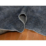 Shahbanu Rugs Overdyed Tabriz Sheared Low Hand-Knotted Pure Wool Oriental Rug (9'5" x 12'8") - 9'5" x 12'8"