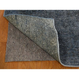 Shahbanu Rugs Overdyed Tabriz Sheared Low Hand-Knotted Pure Wool Oriental Rug (9'5" x 12'8") - 9'5" x 12'8"