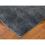 Shahbanu Rugs Overdyed Tabriz Sheared Low Hand-Knotted Pure Wool Oriental Rug (9'5" x 12'8") - 9'5" x 12'8"