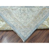 Shahbanu Rugs Oversize Gray White Wash Peshawar Pure Wool Hand-Knotted Oriental Rug (12'0" x 14'7") - 12'0" x 14'7"