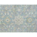 Shahbanu Rugs Oversize Gray White Wash Peshawar Pure Wool Hand-Knotted Oriental Rug (12'0" x 14'7") - 12'0" x 14'7"