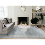 Shahbanu Rugs Oversize Gray White Wash Peshawar Pure Wool Hand-Knotted Oriental Rug (12'0" x 14'7") - 12'0" x 14'7"