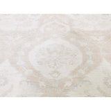 Shahbanu Rugs Oversize Stone Wash Oushak Design Pure Wool Hand-Knotted Oriental Rug (14'0" x 19'0") - 14'0" x 19'0"