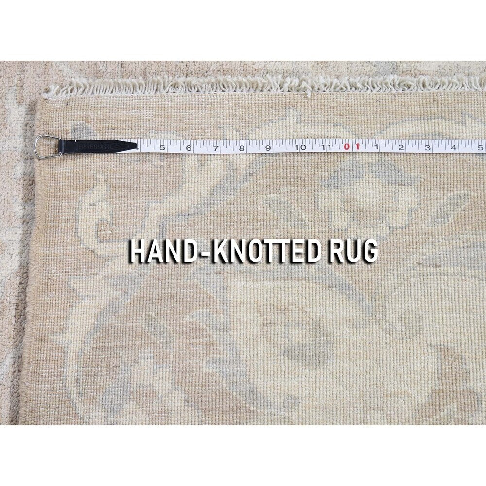 Shahbanu Rugs Oversize Stone Wash Oushak Design Pure Wool Hand-Knotted Oriental Rug (14'0" x 19'0") - 14'0" x 19'0"