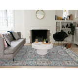 Shahbanu Rugs Peshawar With Mamluk Design With Pop Of Color Hand Knotted Oriental Rug (7'10" x 10'1") - 7'10" x 10'1"
