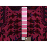 Shahbanu Rugs Pink Overdyed Persian Tabriz Worn Pile Hand Knotted Pure Wool Oriental Rug (9'9" x 12'8") - 9'9" x 12'8"