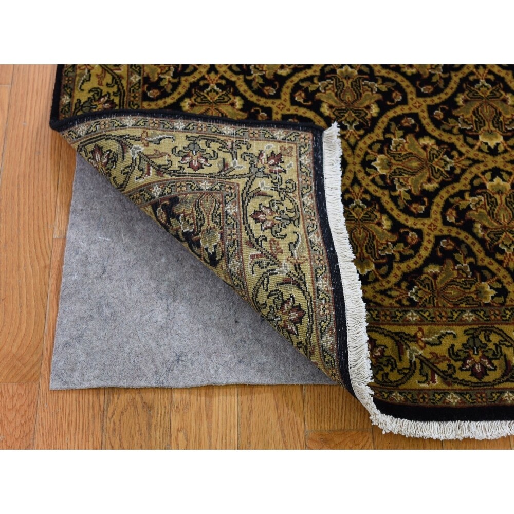 Shahbanu Rugs Prayag Design 300 KPSI New Zealand Wool Hand-Knotted Oriental Rug (2'10" x 4'10") - 2'10" x 4'10"