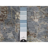 Shahbanu Rugs Pure Silk Vintage Tabriz Design Oversize Hand-Knotted Oriental Rug (11'9" x 15'0") - 11'9" x 15'0"
