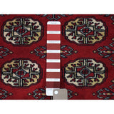 Shahbanu Rugs Pure Wool Elephant Feet Design Hand-Knotted Bokara Runner Rug (2'7" x 6'9") - 2'7" x 6'9"