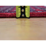 Shahbanu Rugs Pure Wool Elephant Feet Design Hand-Knotted Bokara Runner Rug (2'7" x 6'9") - 2'7" x 6'9"