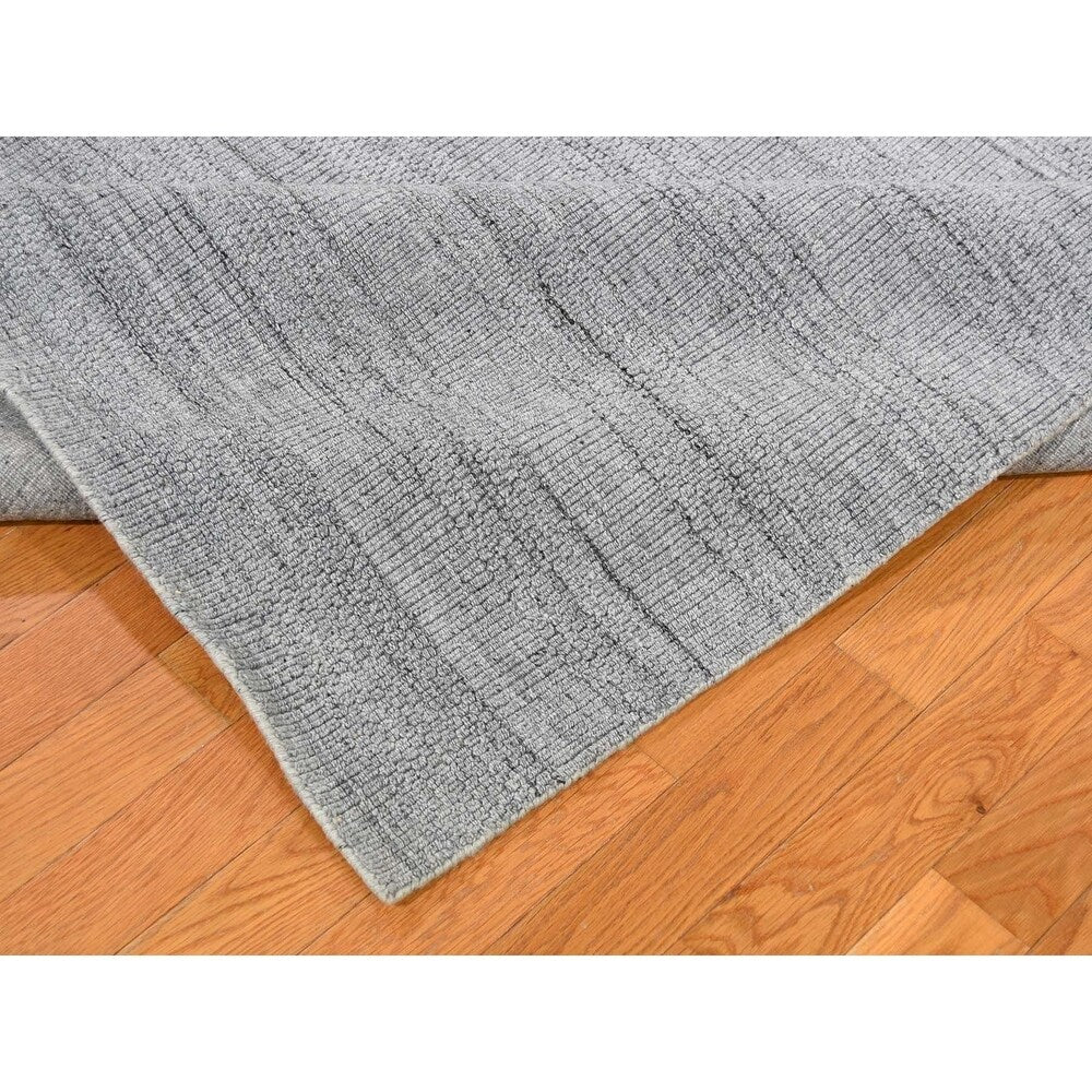 Shahbanu Rugs Pure Wool Grass Design Hand-Loomed Oriental Rug (9'0" x 12'0") - 9'0" x 12'0"