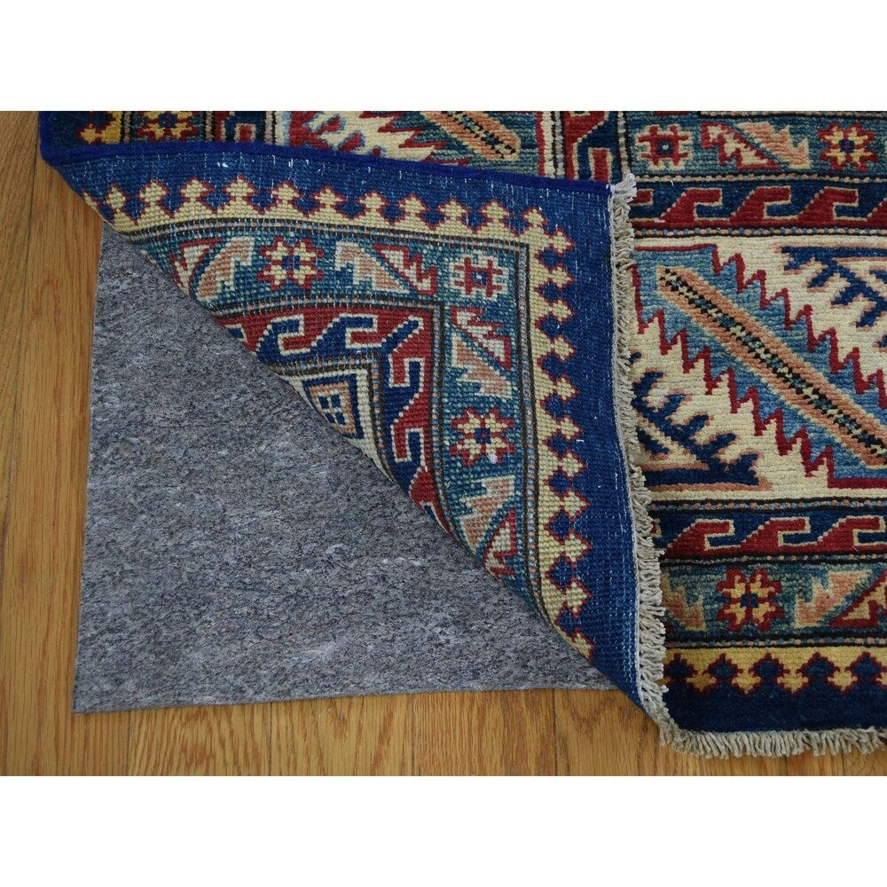Shahbanu Rugs Pure Wool Hand-Knotted Special Kazak Oriental Rug (10'2" x 13'9") - 10'2" x 13'9"