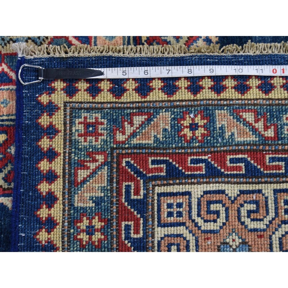 Shahbanu Rugs Pure Wool Hand-Knotted Special Kazak Oriental Rug (10'2" x 13'9") - 10'2" x 13'9"