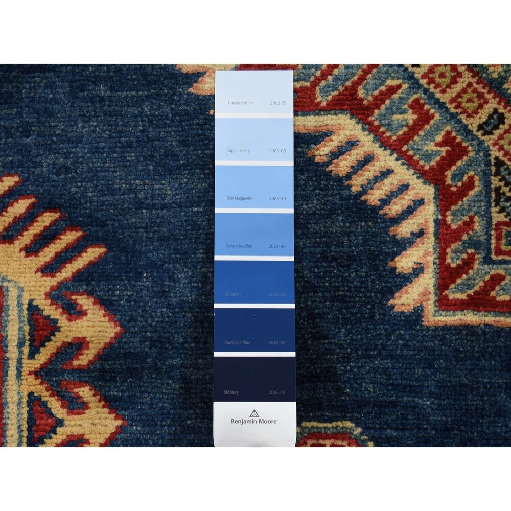 Shahbanu Rugs Pure Wool Hand-Knotted Special Kazak Oriental Rug (10'2" x 13'9") - 10'2" x 13'9"