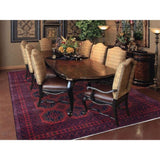 Shahbanu Rugs Red Bokara Design Afghan Andkhoy Pure Wool Hand Knotted Oriental Rug (6'10" x 9'8") - 6'10" x 9'8"