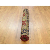 Shahbanu Rugs Red Karajeh Design Pure Wool Hand-Knotted Oriental Rug (3'10" x 6'0") - 3'10" x 6'0"