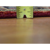 Shahbanu Rugs Red Karajeh Design Pure Wool Hand-Knotted Oriental Rug (3'10" x 6'0") - 3'10" x 6'0"